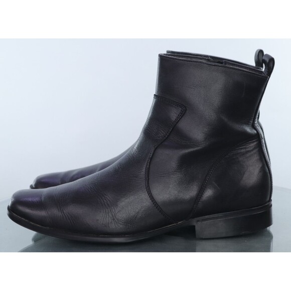 Rockport Men\'s Side Zip Chukka Boots Size 12 M Leather Black K70048 main image 13
